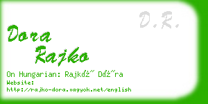 dora rajko business card